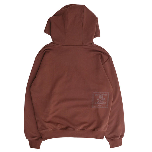 Always - ADWYSD - Hoodie - scribble @ sun - brown