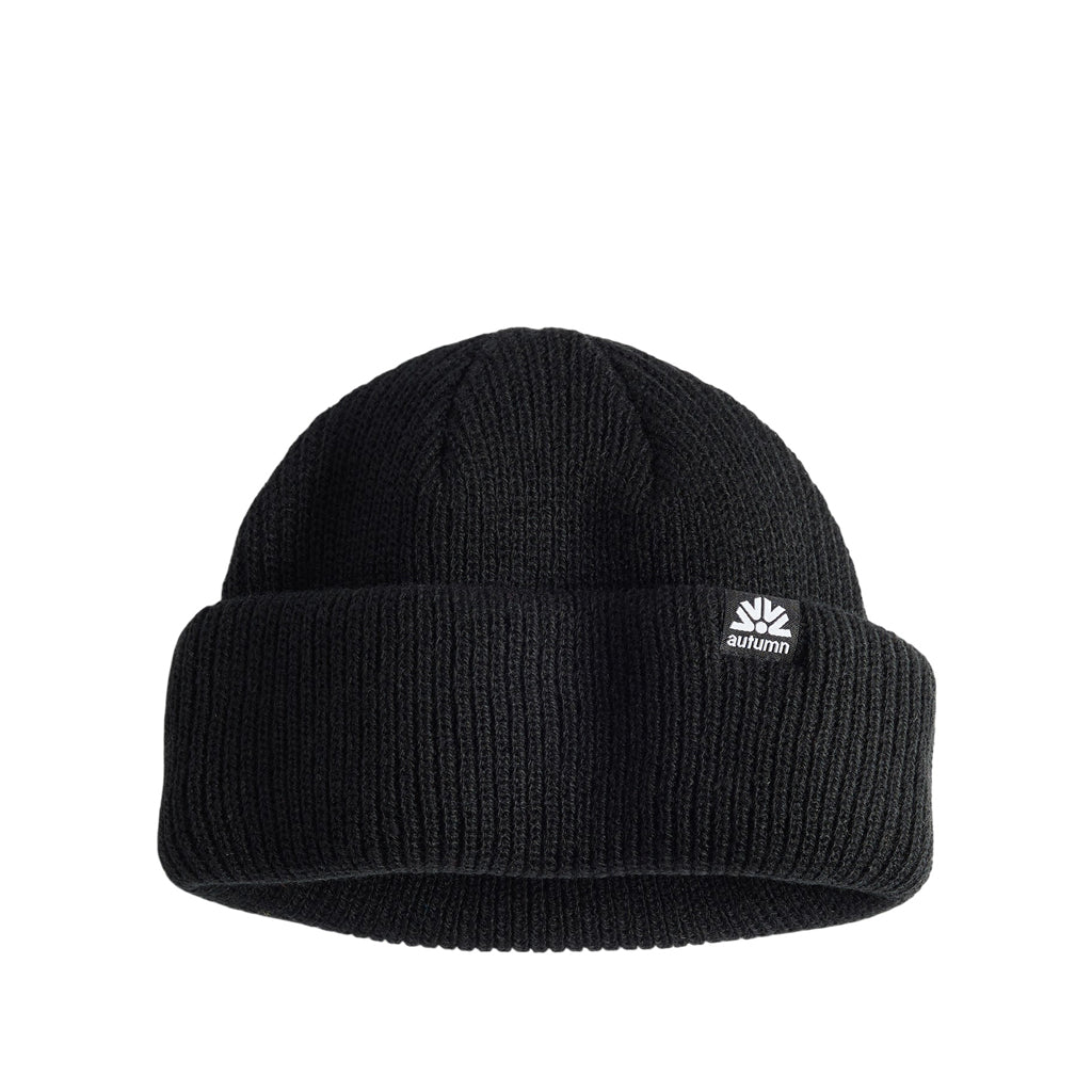 Autumn Beanie "Double Roll" Shorty Fit black