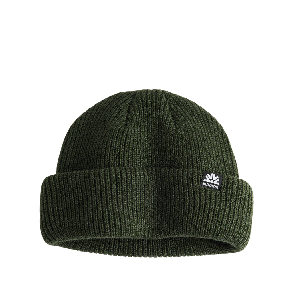 Autumn Beanie "Double Roll" Shorty Fit sycamore green
