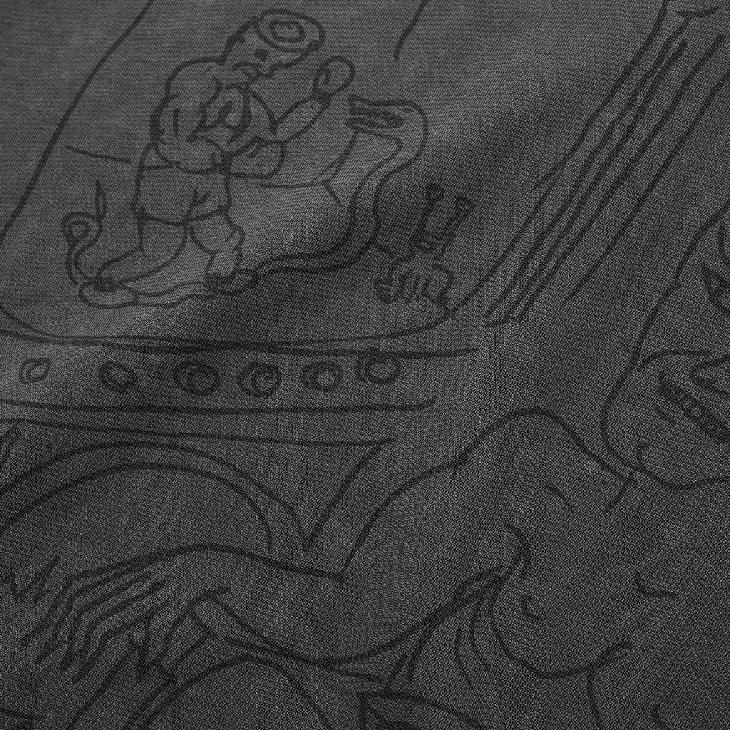Butter Goods x Daniel Johnston T-Shirt Satan black acid wash