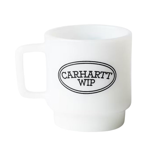 Carhartt WIP - Glass Mug - Hugging Cats - glass white
