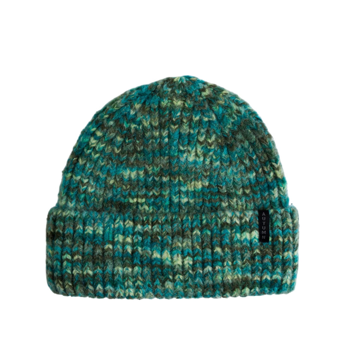 Autumn Beanie - Marble Knit - Teal