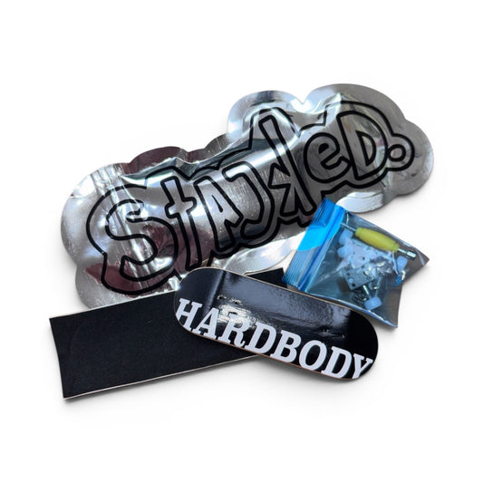 Hardbody x Stacked Fingerboard Complete black/white