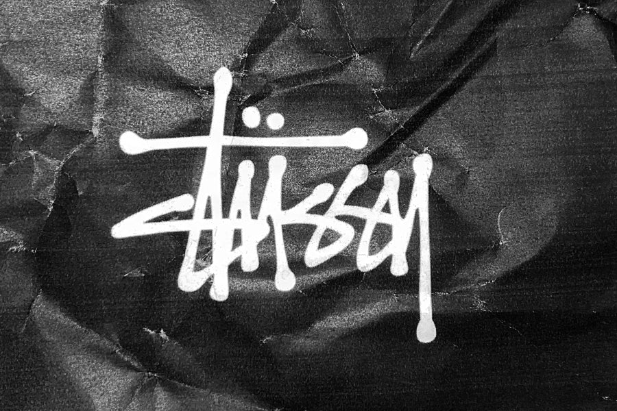 Stussy logo in black and white