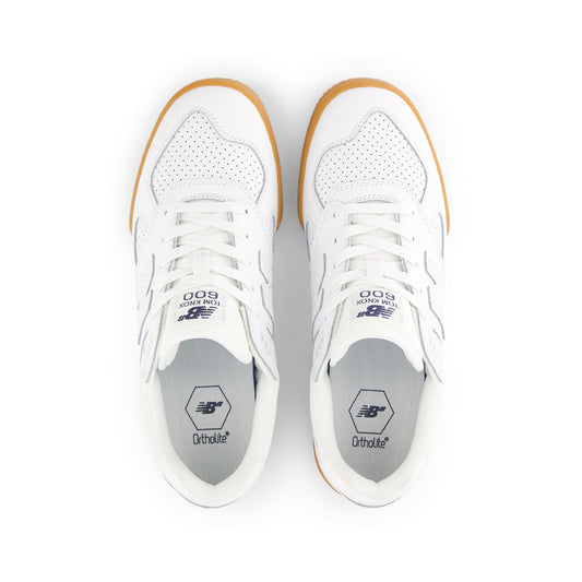 New Balance Numeric 600 Tom Knox Signature shoe white/white/gum M600TWO