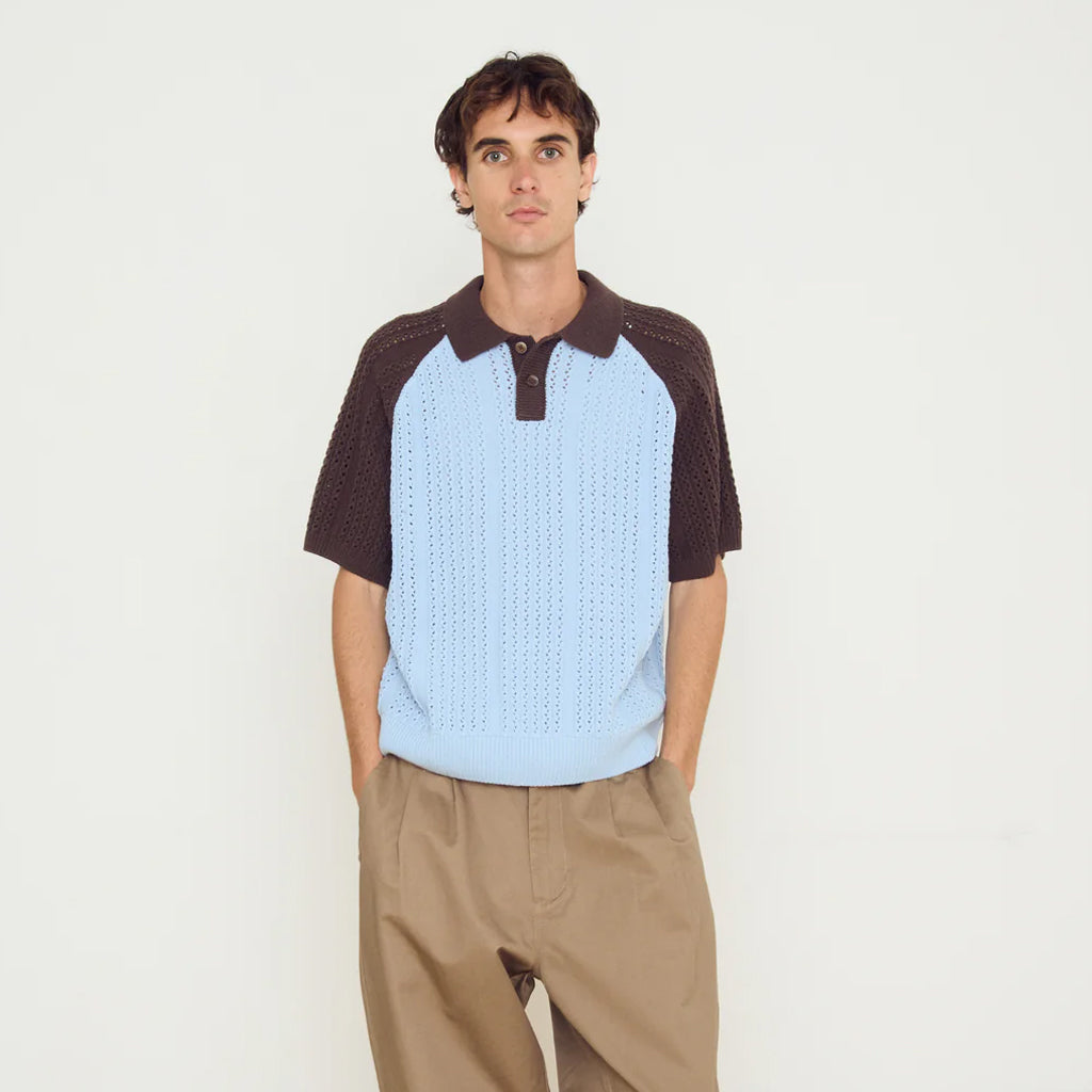 Obey Polo Abel Sweater skyway multi