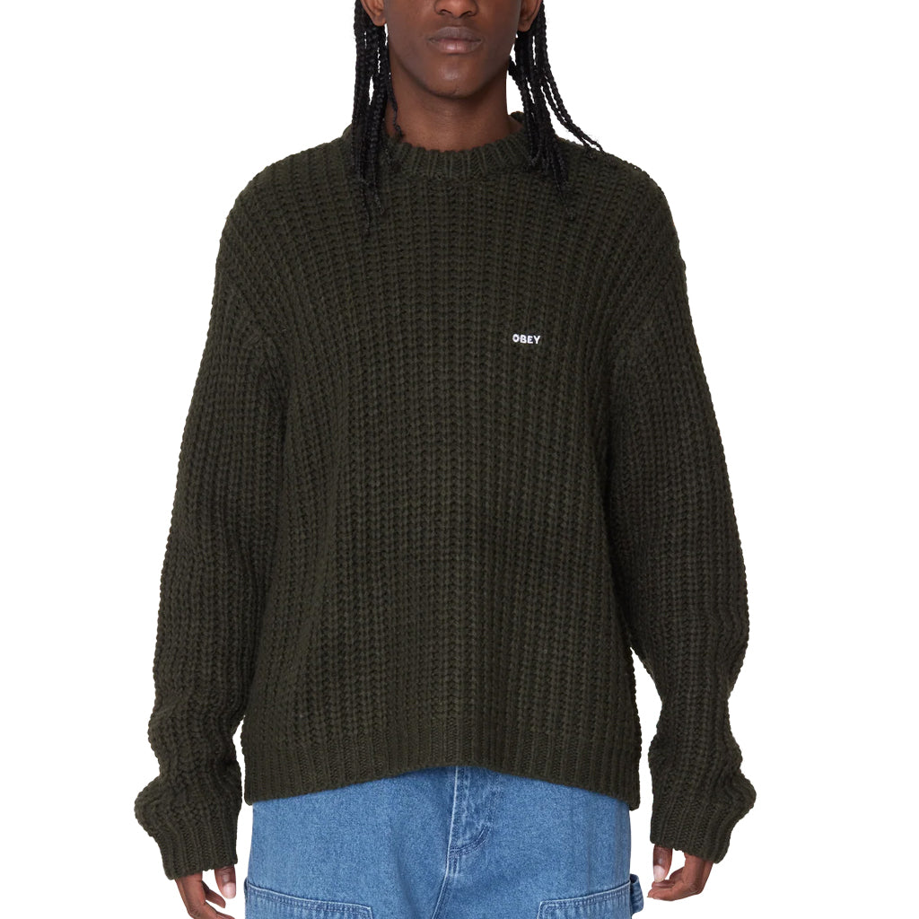 Obey Knit Sweater "Bold Chunky" rosin