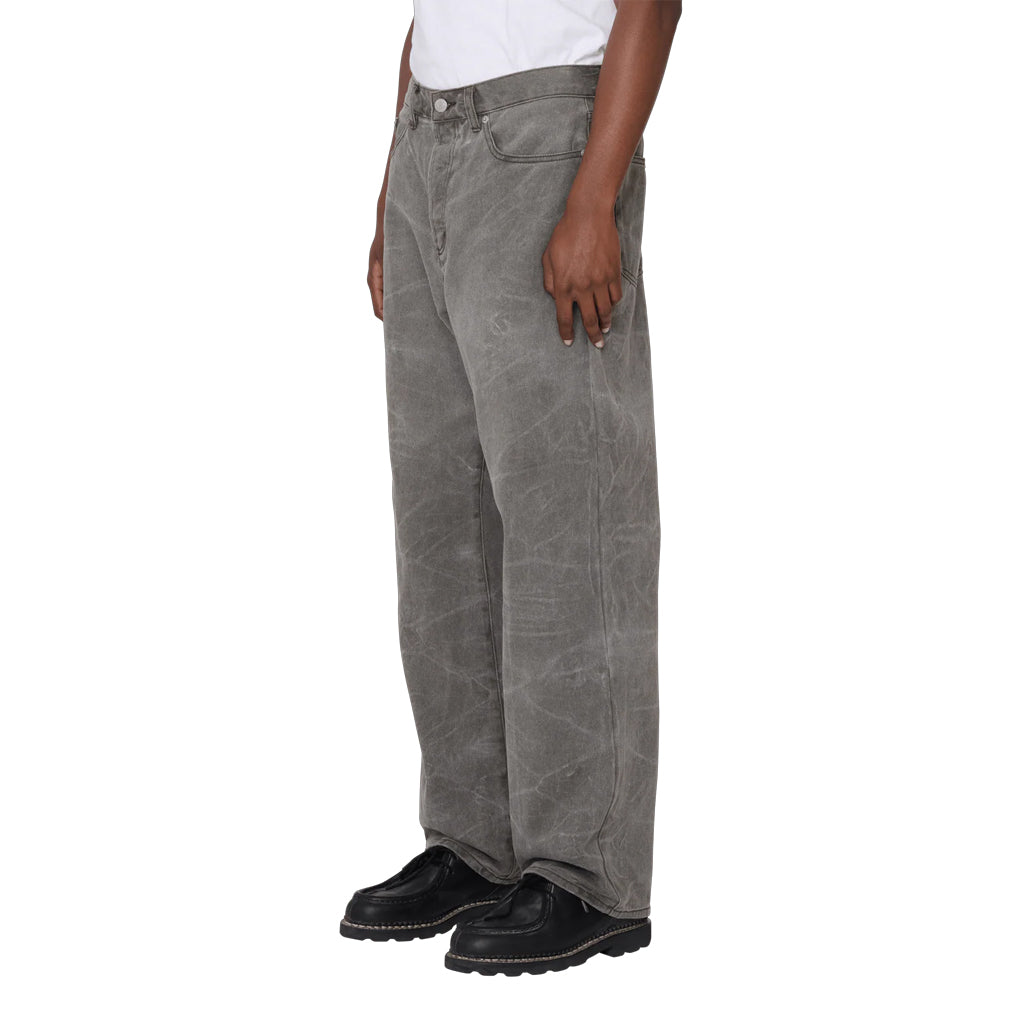 Obey Denim Pant "Classic Wrinkle Baggy" black wrinkle wash