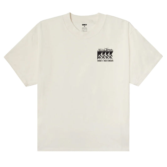 Obey T-Shirt "Come Together" vintage white