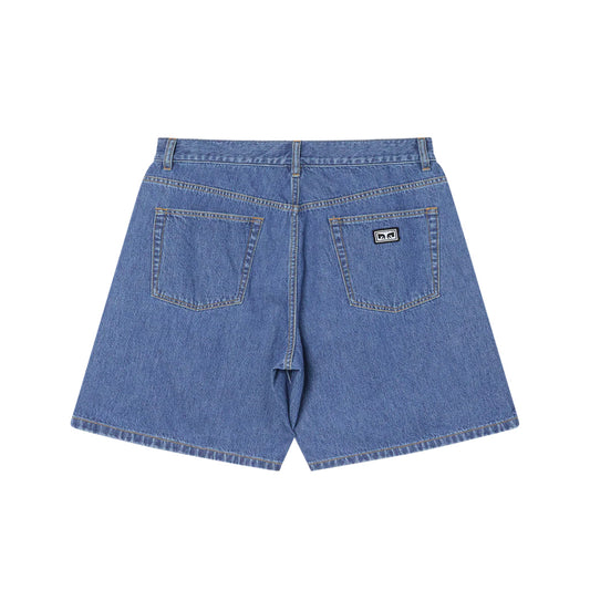 Obey Denim Short "Emerson" salty blue stone wash