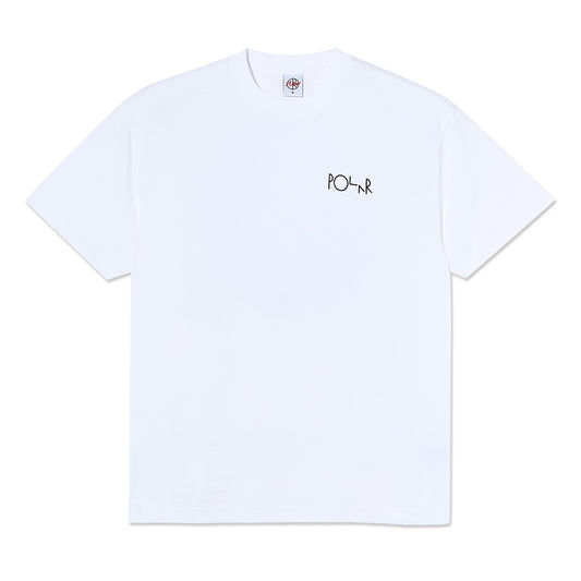 Polar T-Shirt "Fill Logo Happy Sad" white