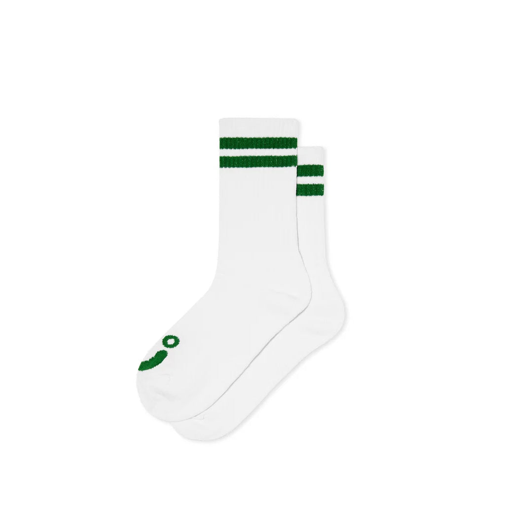 Polar Socks - Happy Sad - white/green