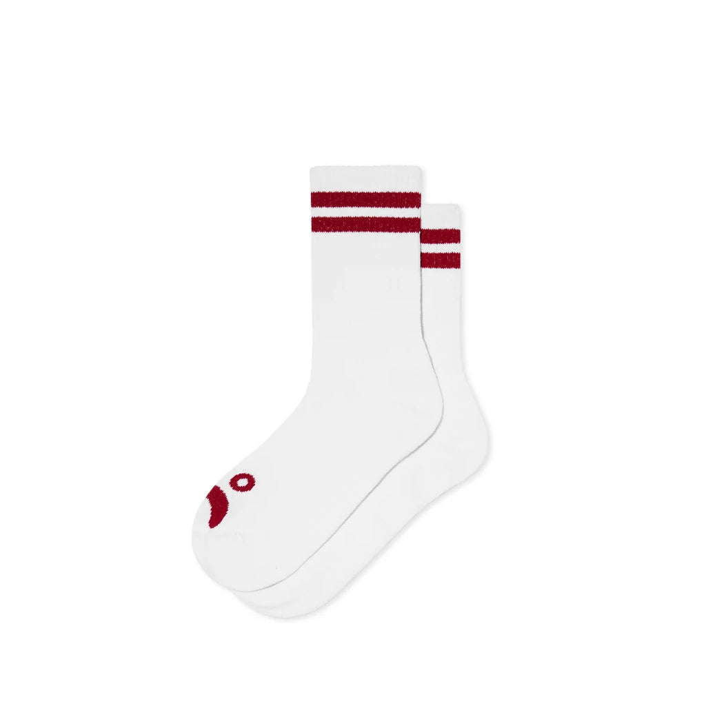 Polar Socks - Happy Sad - white/red