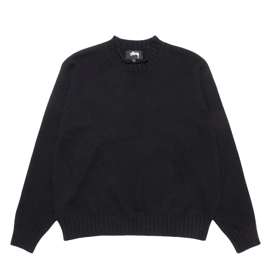 Stüssy Knit Sweat "Surfman Mock" - black front
