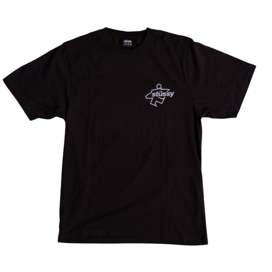 Stüssy T-Shirt "Surf Size Pigment dyed" faded black
