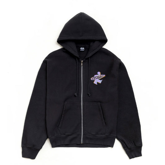 Stüssy Zip Hoodie "Surf Dot" black