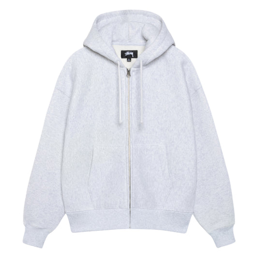 Stüssy Zip Hood "Basic Diamond" ash heather