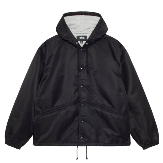 Stüssy Jacket "Coaches Hooded" black