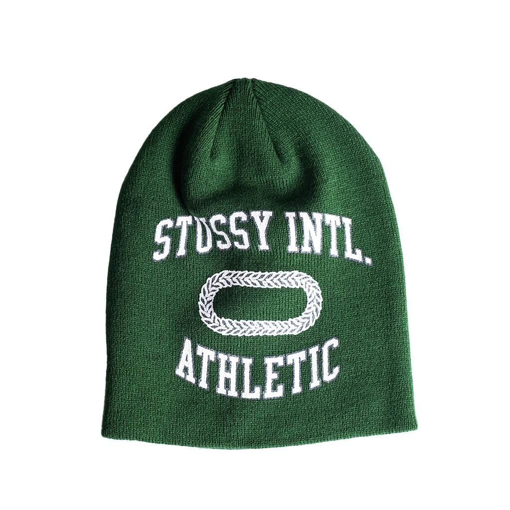 Stüssy - Beanie - Int. Athletic Skullcap - forest – Pivot Skateshop