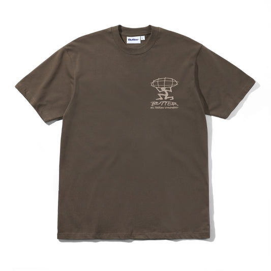 Butter Goods T-Shirt "Terrain" brown