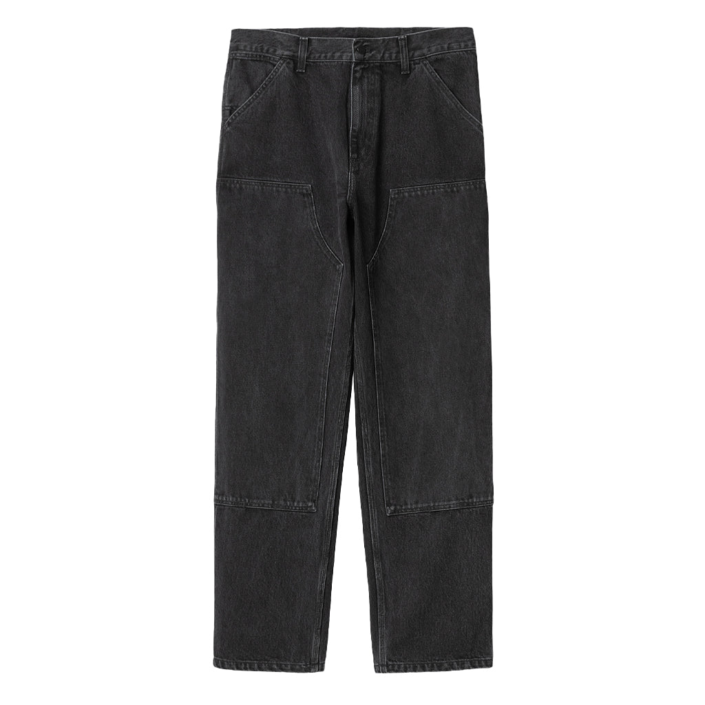 Carhartt WIP - Pant - Double Knee - stone washed black - Online Only!