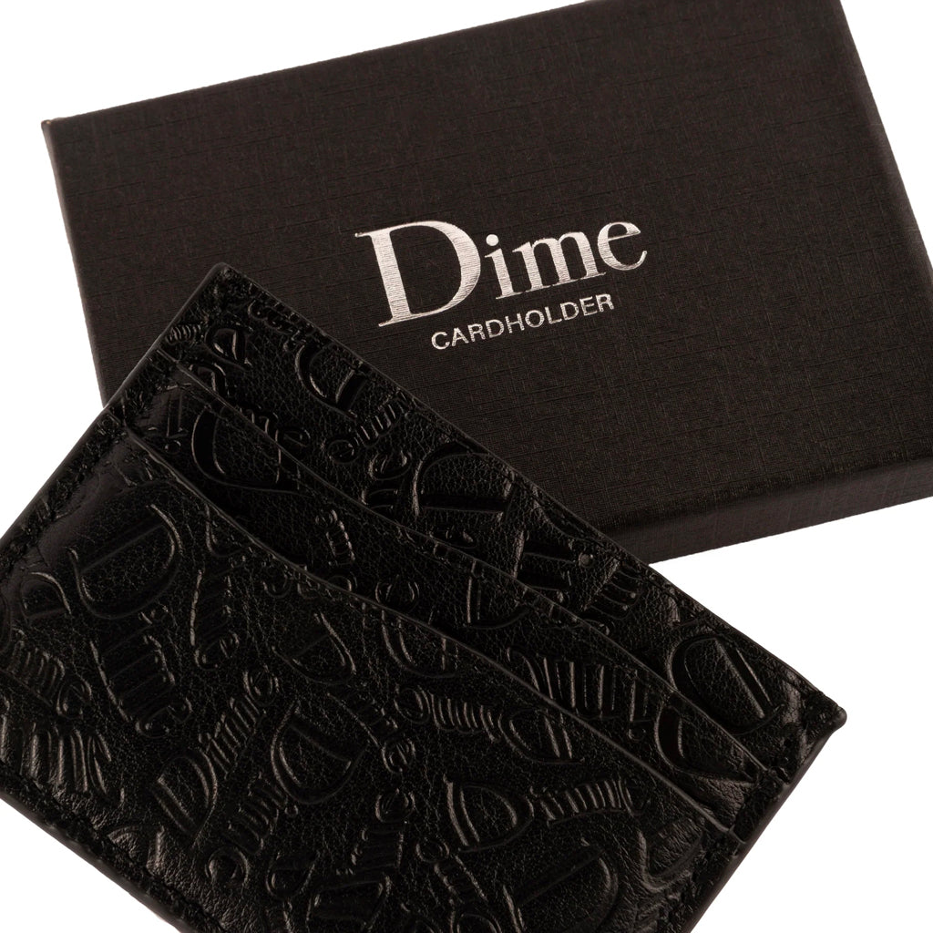 Dime Cardholder "Haha" Leather black