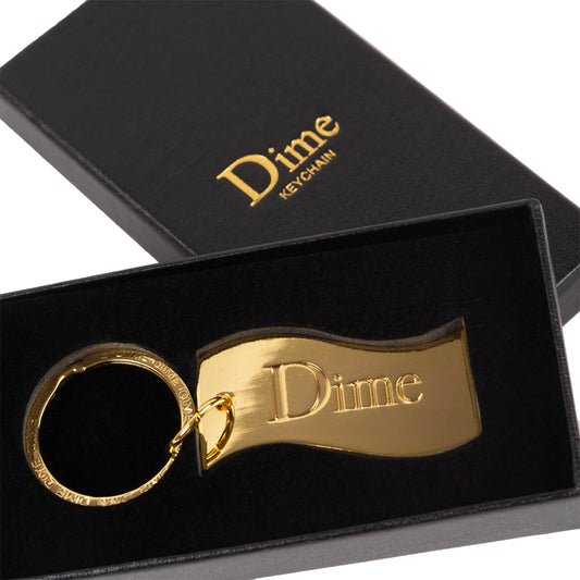 Dime Keychain Flag gold