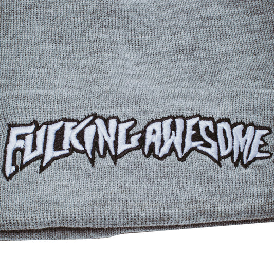 Fucking Awesome - Beanie - Stamp Cuff - grey