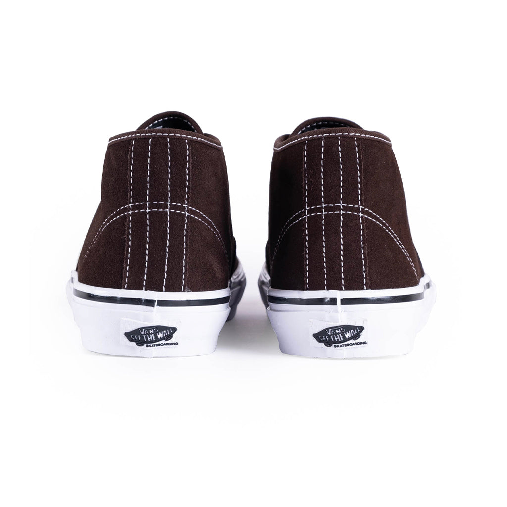 Vans Skate Authentic mid dark brown/white