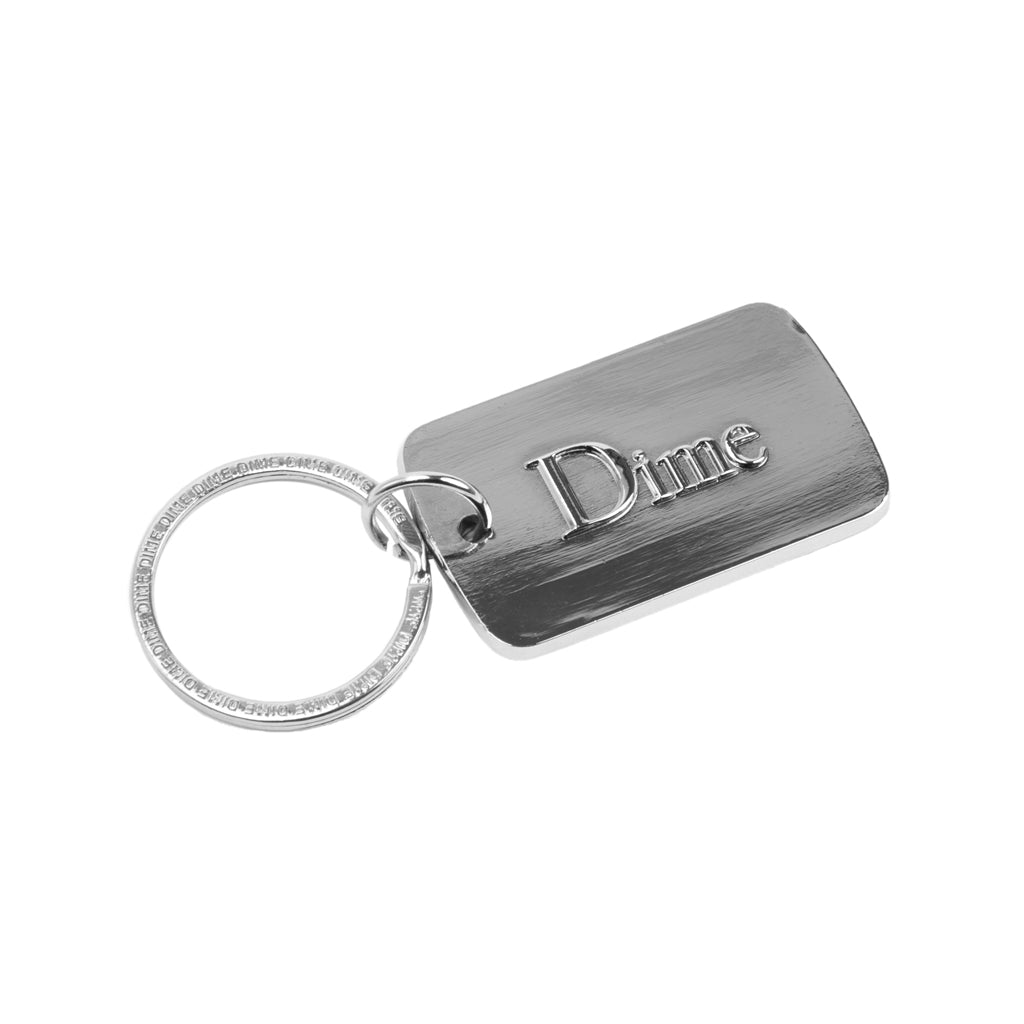 Dime Keychain silver