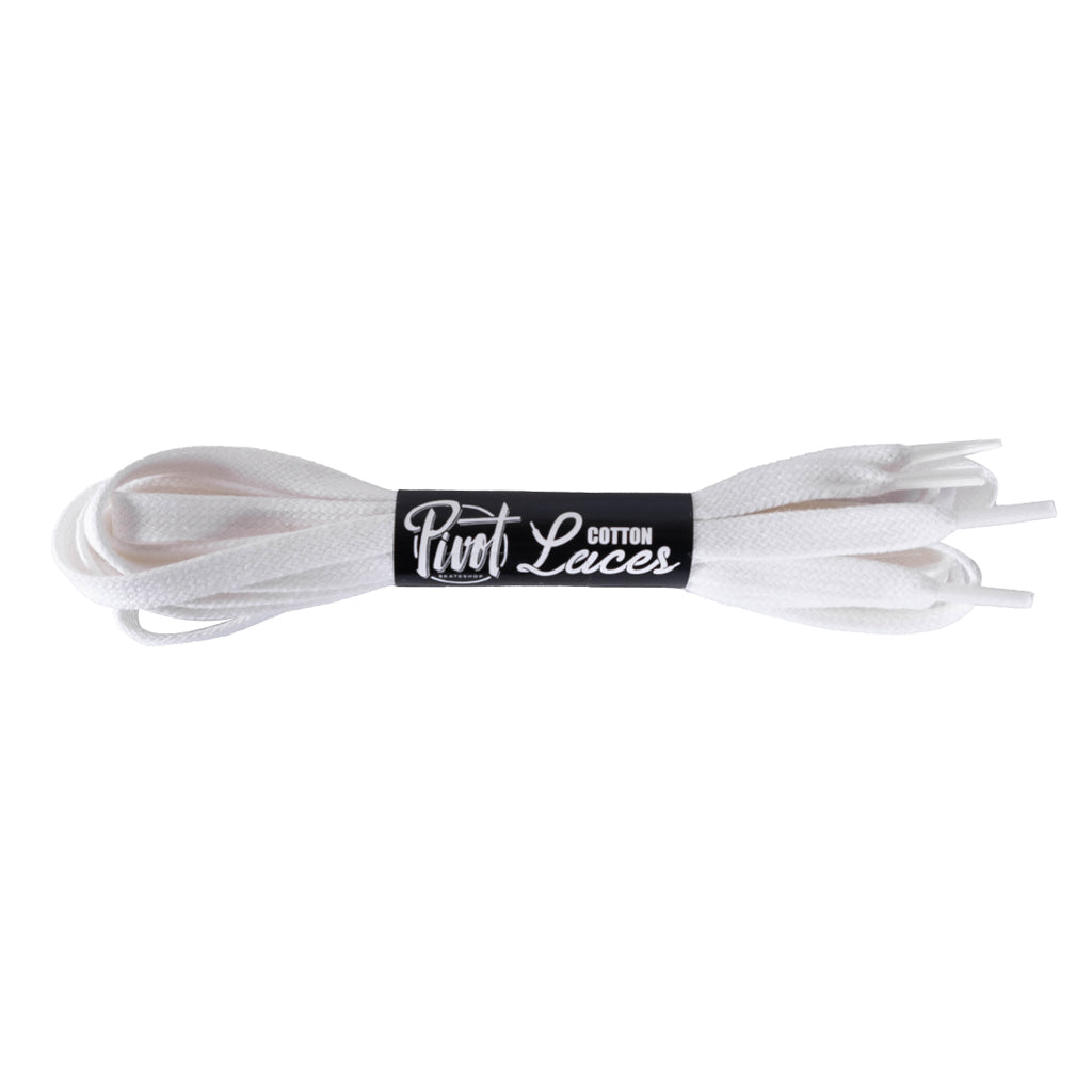 Pivot Skateshop Shoelaces white