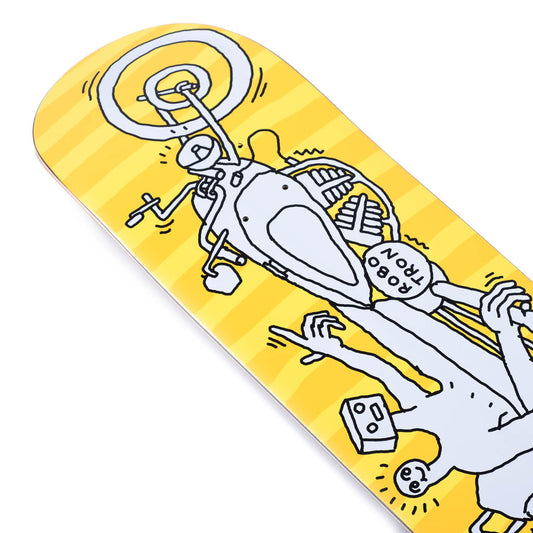 Robotron & Mac Clem Deck - Motorbike yellow - 8.0"