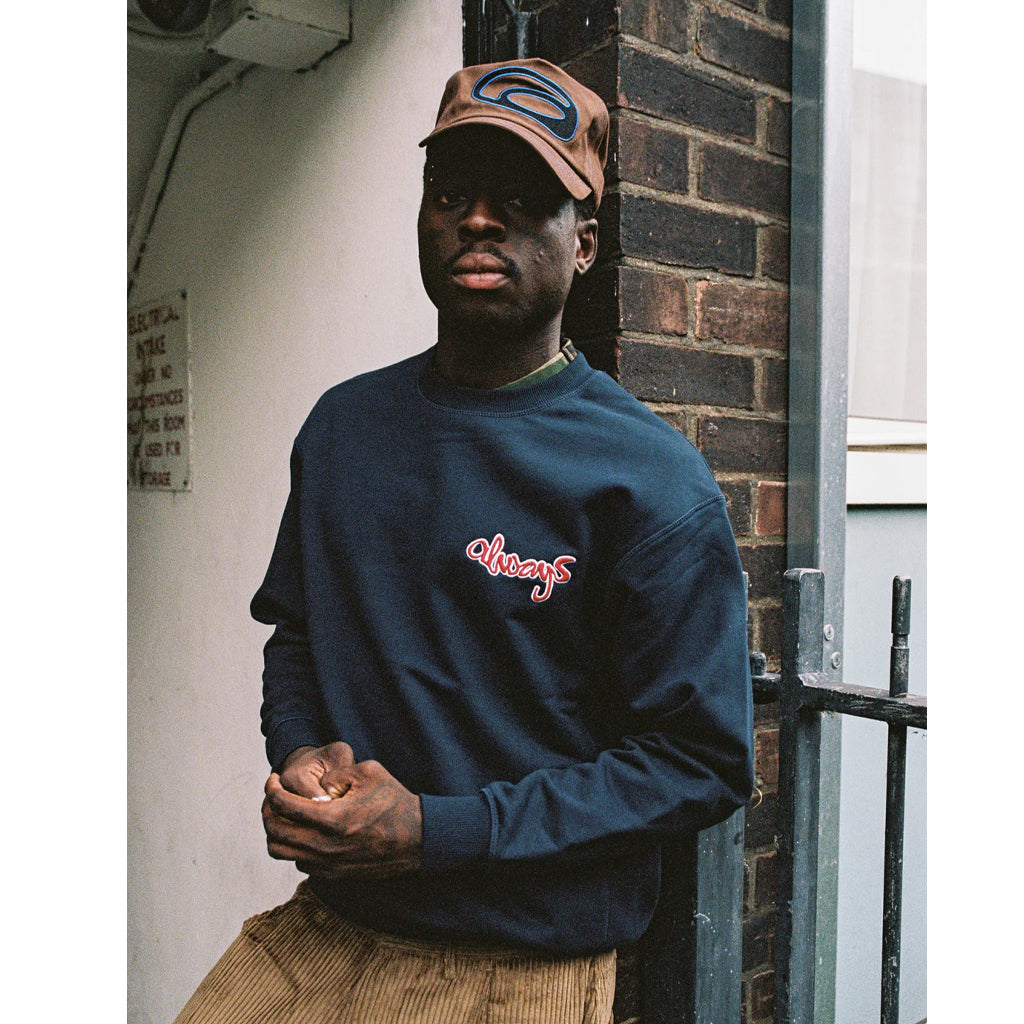 Always Do What You Should Do (ADWYSD) Crewneck "Zack Logo" Navy