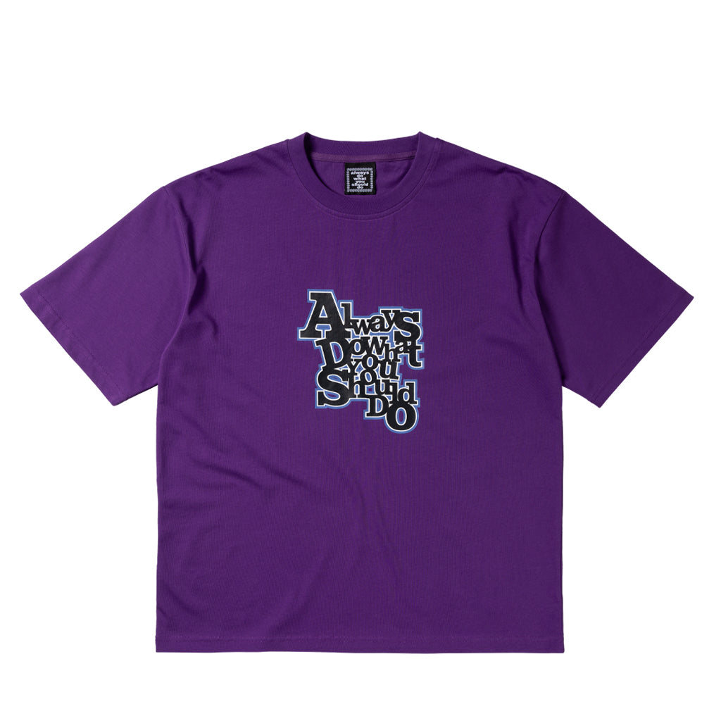Always Do What You Should Do (ADWYSD) "Girbuard" T-Shirt purple