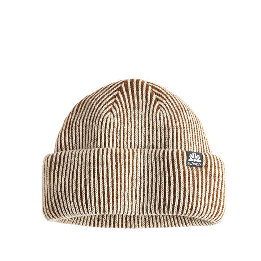 Autumn Beanie "Double Roll" brown