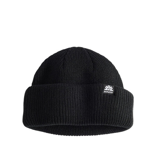 Autumn Beanie "Double Roll" Shorty Fit black