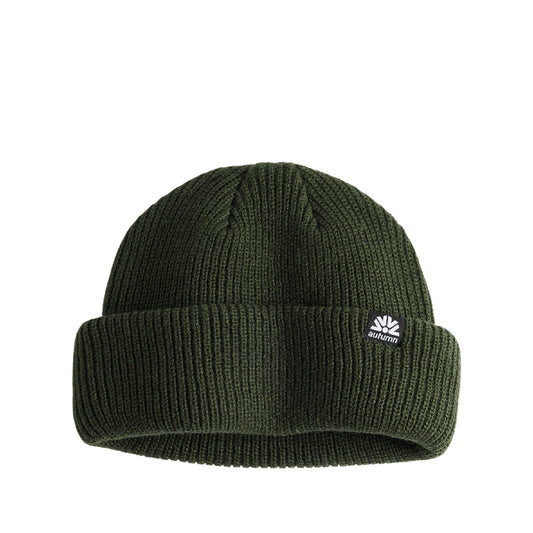 Autumn Beanie "Double Roll" Shorty Fit sycamore green