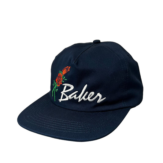 Baker - Cap - Roses Snapback- navy