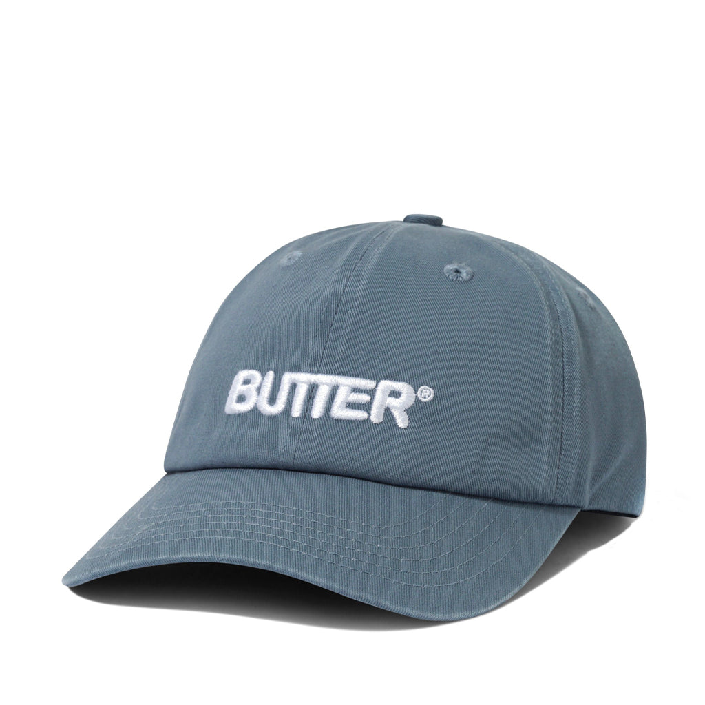 Butter Goods Cap Rounded Logo 6 washed ocean