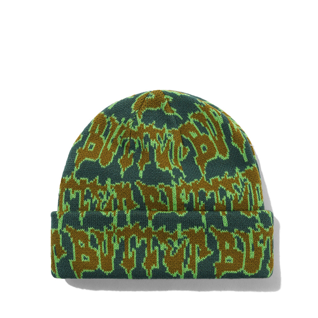 Butter Goods Beanie "Throw" forrest/lime