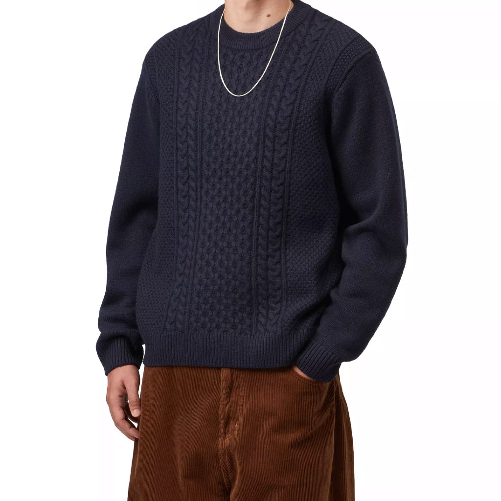 Carhartt WIP Knit Sweater "Caster" dark navy