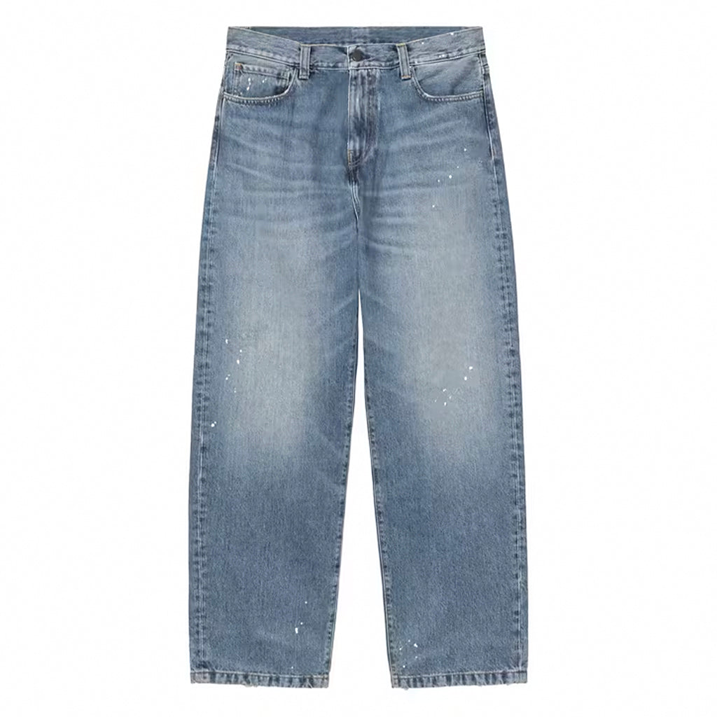 Carhartt WIP Pant "Landon" blue destroy wash, splatter