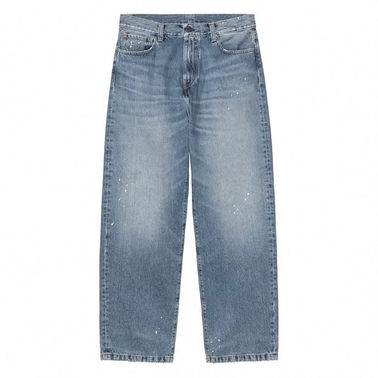Carhartt WIP Pant "Landon" blue destroy wash, splatter