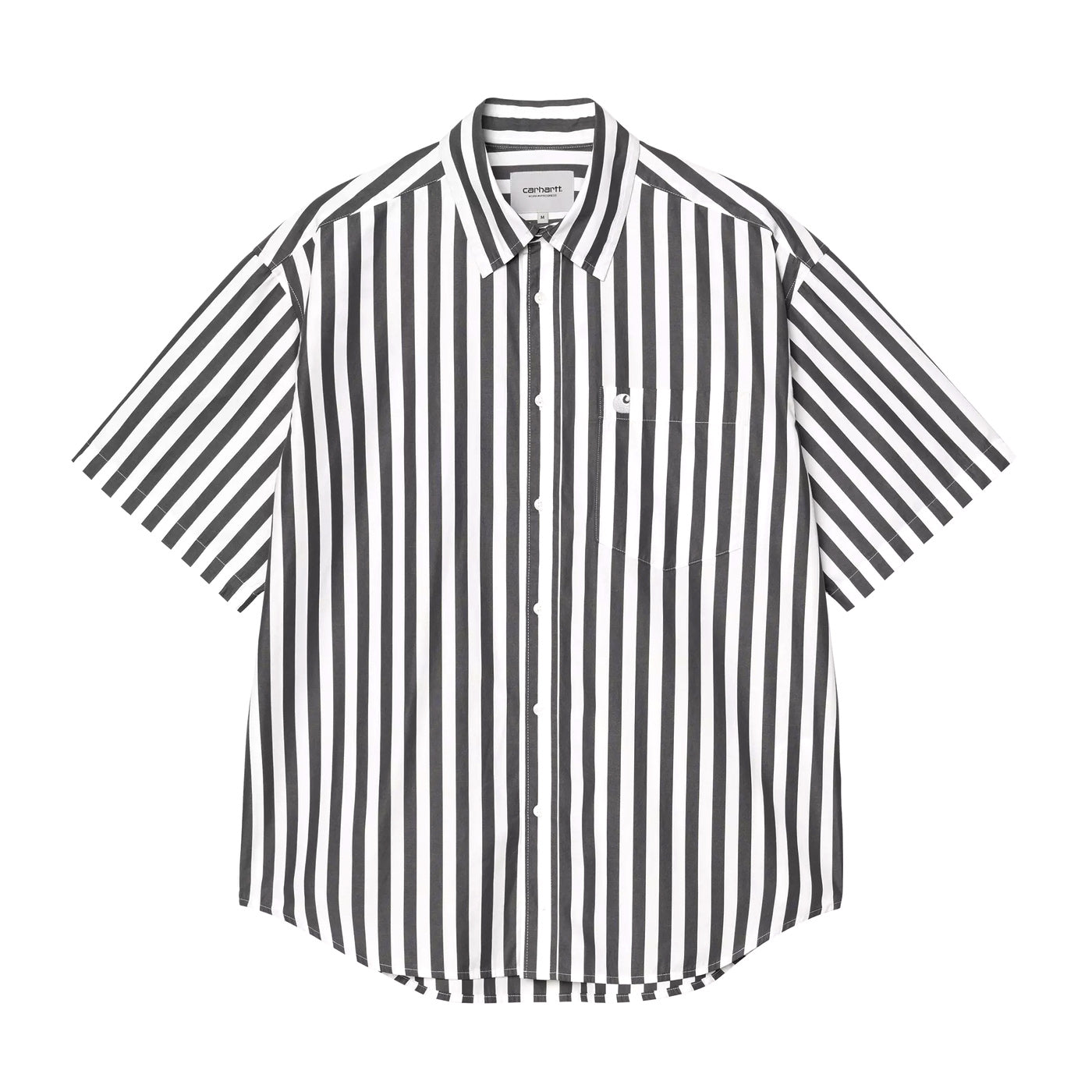 Carhartt WIP Shirt "Royce Shortsleeve" graphite/white