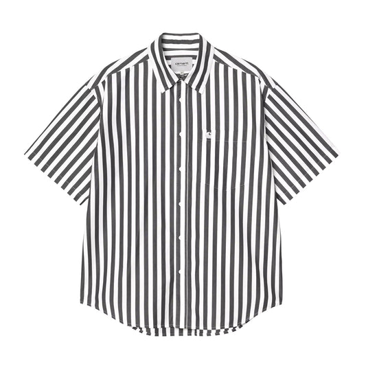 Carhartt WIP Shirt "Royce Shortsleeve" graphite/white
