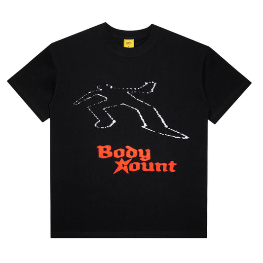 Carpet Company x Body Count T-Shirt "Chalk Outline" black Front