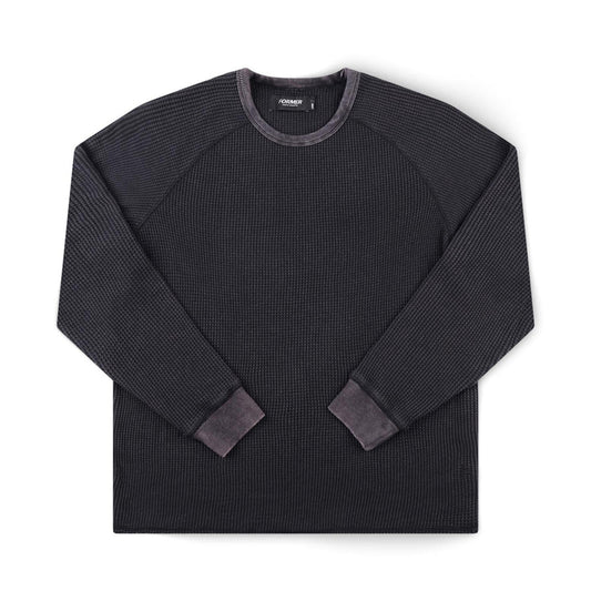 Former Longsleeve "AG Acid LS Waffle" acid black