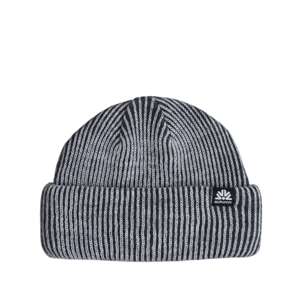 Autumn Beanie - Cord Double Roll - Charcoal