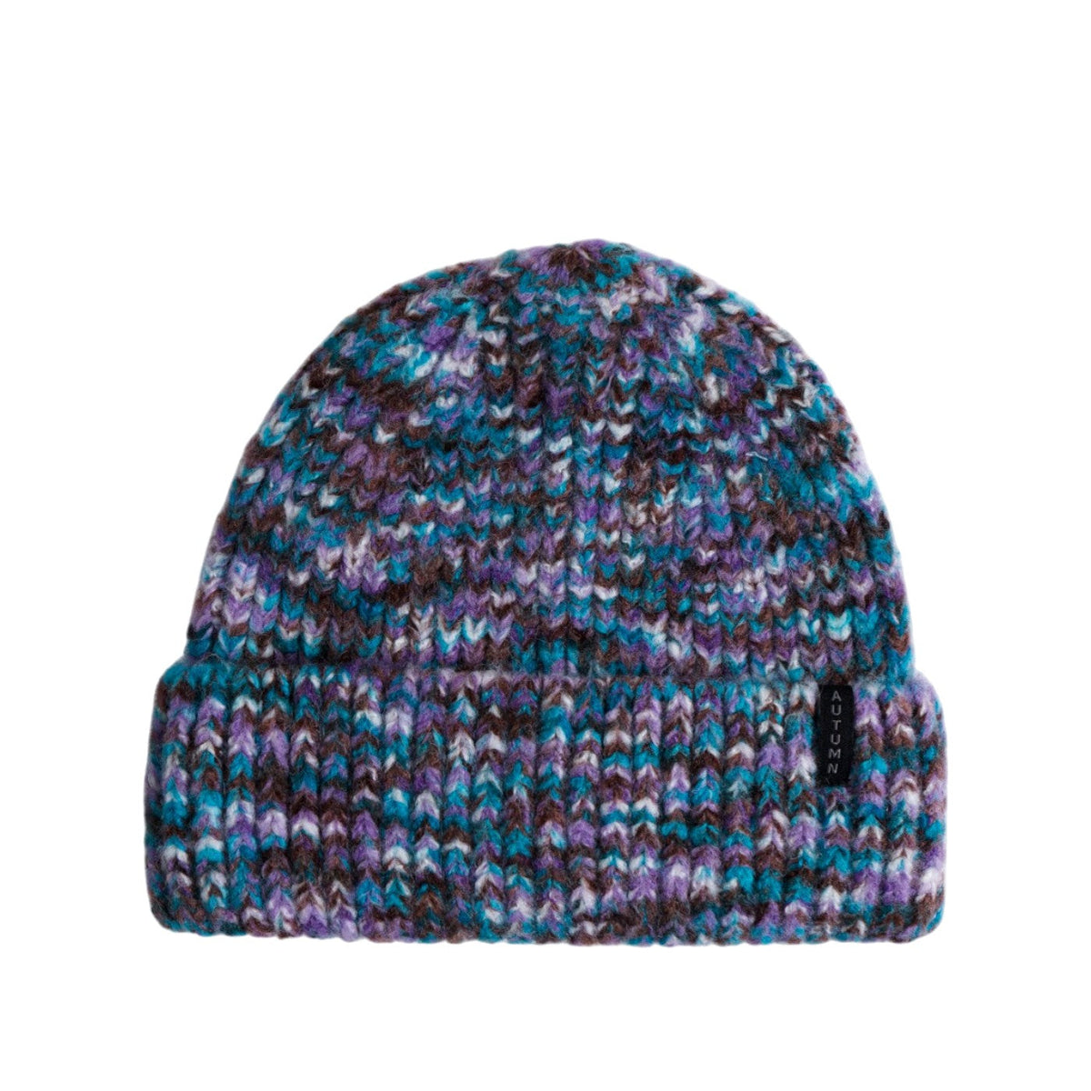 Autumn Beanie - Marble Knit - Plum