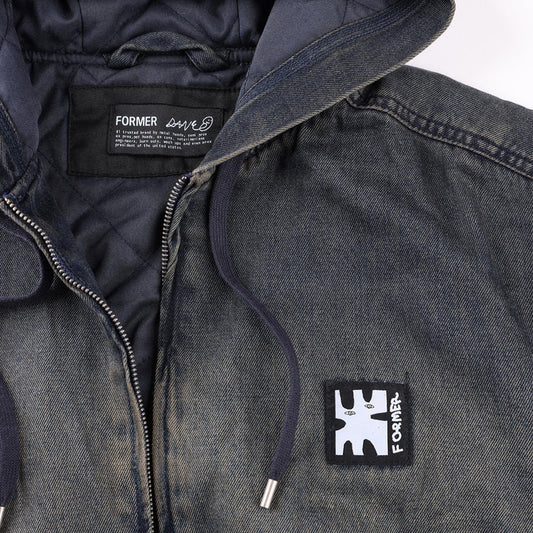 Former - Jacket - Enigma Hooded Denim - dark blue
